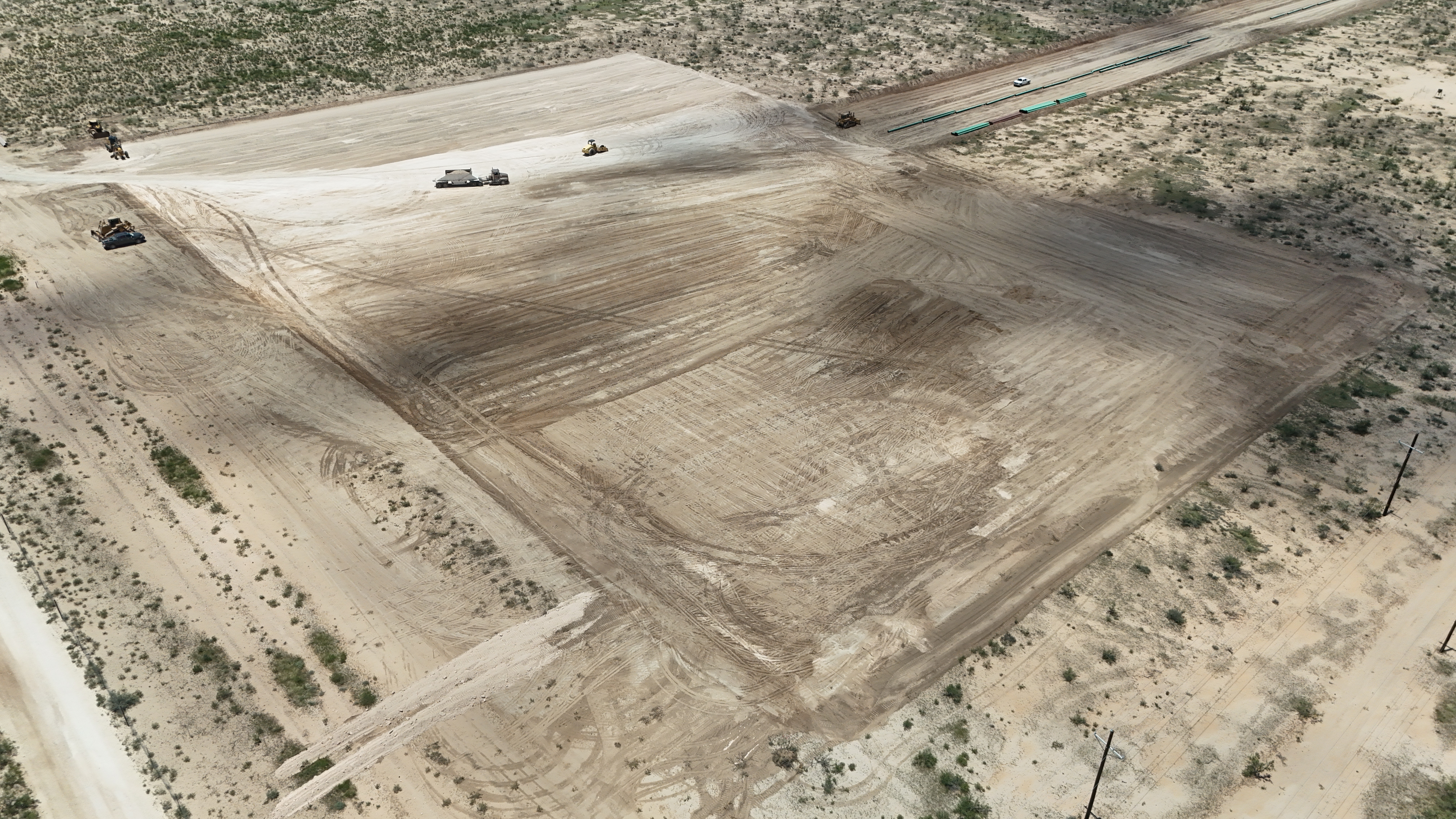 Belly dump hauling material